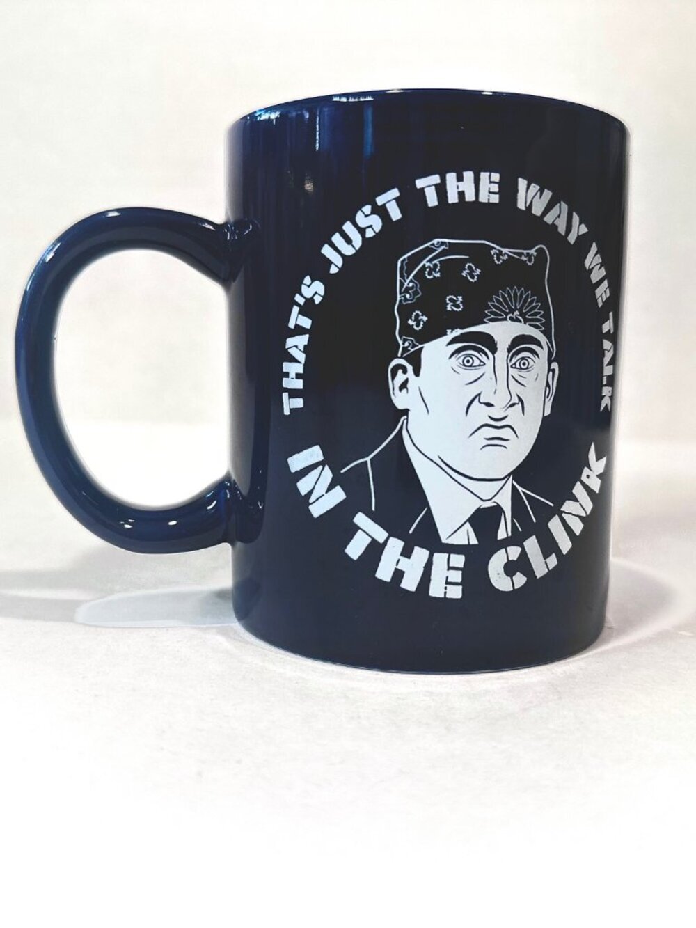 Funko The Office Coffee Mug Prison Michael Scott "talk in the clink" Navy Blue - Picture 6 of 6